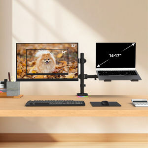 ขาตั้งจอภาพ KHCOOHOO Gas Spring RGB ขนาด 32 นิ้ว ปรับระดับได้ พร้อมพอร์ต USB ในตัว รองรับมาตรฐาน VESA สำหรับติดตั้งบนโต๊ะทำงาน ใหม่ เหมาะสำหรับใช้ที่บ้าน สำนักงาน และเล่นเกม - Product Image 5