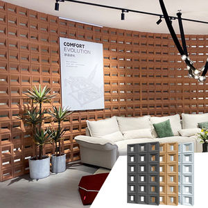 中国制造传统风格3D几何隔音PU石材岩石贴面城堡聚氨酯构件墙面装饰 - Product Image 4