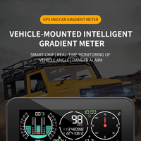 SX-TECH HUD GPS Speedometer Digital Kompas Mobil Inclinometer Pengukur Kemiringan 12V 127x60x30MM untuk Semua Kendaraan