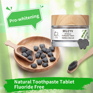 Tùy chỉnh rắn Kem Đánh Răng Fluoride miễn phí than tre hoạt tính hơi thở tươi du lịch kem đánh răng máy tính bảng - Product Image 2