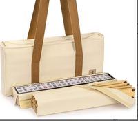Nouvel ensemble de table de mahjong transfrontalier 3 pièces avec sac de rangement matelassé en polyester grande capacité, multifonctionnel pour le voyage