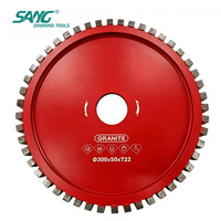 Disco de Fresado de Diamante Segmentado Sinterizado SANG Long Life de 350 mm y 300 mm para Granito, Mármol, Lápides y Bordes de Encimeras