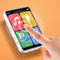 Mini lecteur MP3 portable, Yophoon D2 Walkman Écran tactile Bluetooth Petit lecteur de musique pour l'apprentissage des étudiants