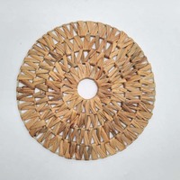 Vente en gros de napperons faits à la main naturels Water Hyainth pour la décoration de table