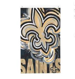 Drapeau de maison durable pour l'extérieur New <span class=keywords><strong>Orleans</strong></span> Saints 3 x 5 avec œillets, bannière de drapeau d'équipe sportive, décoration murale intérieure - Product Image 3