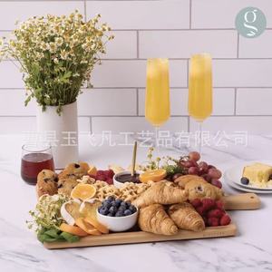 Bandeja de madera maciza de 43x28cm con asa para uso doméstico y en restaurantes - Product Image 2