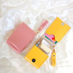 Étui à cigarettes minimaliste en cuir PU de style coréen, sac de rangement créatif et portable pour cigarettes, étui à cigarettes tendance pour femmes - Product Image 1
