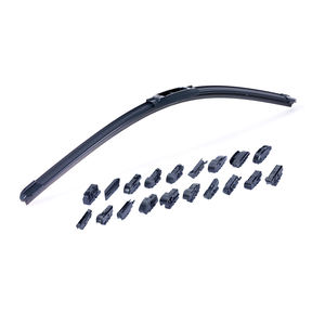 Escobilla Limpiaparabrisas sin Estructura Personalizada de Fábrica OEM, Más Ajustable, Disponible en 14-28 Pulgadas con 19 Adaptadores para Múltiples Modelos de Coche OEM - Product Image 1