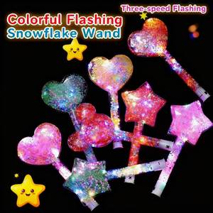 Palos Luminosos para Niños al por Mayor, Palos de Copo de Nieve, Corazones Luminosos de Plástico, Juguetes Luminosos para Niños, Juguetes para Fiestas, Luces de Colores - Product Image 2