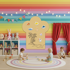 Adesivi Murali Magnetici Multifunzionali a Bassa Adesività per Camerette dei Bambini, Lavagna Magnetica per Scrittura - Product Image 1