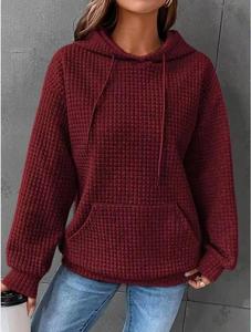 2023 nouveau style de vêtements pour femmes logo personnalisé et sweats à capuche de couleur sweats à capuche surdimensionnés pour femmes - Product Image 4