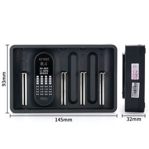 เครื่องชาร์จแบตเตอรี่แบบ USB Type-C 18w รุ่นปี 2025 ยี่ห้อ Efest Imate R2 R4 รองรับ QC3.0 ชาร์จไฟ DC 5V 3A 2A 1A 0.5A สำหรับแบตเตอรี่ Li-Ion 3.7V และแบตเตอรี่ Nimh Ni-Cd - Product Image 5