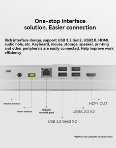 คอมพิวเตอร์ออลอินวัน <span class=keywords><strong>Lenovo</strong></span> AIO_520 ขนาด 23.8 นิ้ว ซีพียู N100 แรม 8GB ความจุ 512GB เหมาะสำหรับธุรกิจ สำนักงาน ใช้ในบ้าน และความบันเทิง - Product Image 6