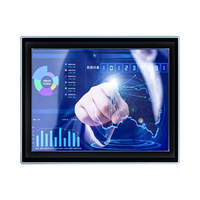 PC industriel embarqué 15-19 pouces avec écran tactile Win10/Ubuntu, processeur Intel Celeron/i3/i5/i7, SSD 32 Go-256 Go, ordinateur tout-en-un