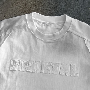 QIANSHI T-shirt Oversize da Uomo in Cotone Pesante, con Ricamo e Effetto Delavé, Patchwork Personalizzato con Logo, Stile Casual Designer - Product Image 4