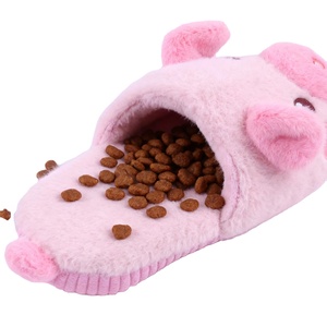 Pet Snuffle Slipper Jouet pour Chiens Cacher Nourriture Puzzle Chaussures En Peluche Animaux En Peluche Crocodile Girafe Cochon Soulagement Du Stress Brodé - Product Image 5