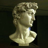 Buste de David en marbre sculpté à la main, design européen moderne et naturel, pour usage intérieur et en villa
