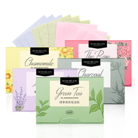 Offre Spéciale oem tissus visage Buvards Avec naturel Poudre Absorbe L'huile Papier de Riz
