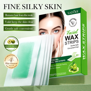 Strisce Depilatorie al Cera di Olio d'Oliva, Confezione da 30 Strisce, Estratto di Canarium Album, Forte Adesione, Rimuove i <span class=keywords><strong>Peli</strong></span> del <span class=keywords><strong>Viso</strong></span> dalla Radice - Product Image 4