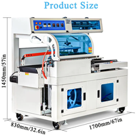 Emballage rétractable pour boîtes cadeaux/bouteilles d'eau/jus Machine d'emballage thermorétractable à tunnel thermique