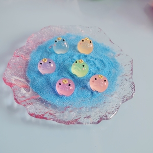 100 pezzi corona luminosa rana statuetta camera decorazione in resina decorazione per la <span class=keywords><strong>casa</strong></span> animali cartoni animati in miniatura Micro paesaggio <span class=keywords><strong>casa</strong></span> delle bambole - Product Image 5