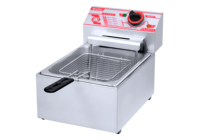 Friteuse électrique commerciale d'acier inoxydable avec deux conteneurs