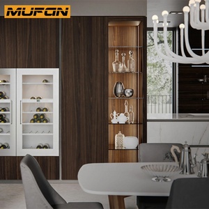 Độ bóng cao MDF mở tủ bếp tùy chỉnh đảo đồ nội thất thiết kế hiện đại lưu trữ nhà bếp tủ manufactur - Product Image 4