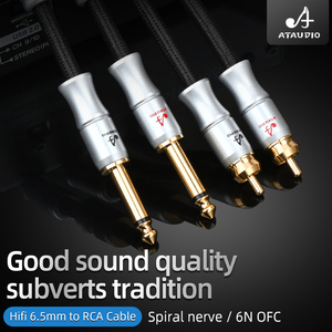 <span class=keywords><strong>Cable</strong></span> de Audio HiFi, Doble Conector de 6.5mm a Doble <span class=keywords><strong>RCA</strong></span> Macho a Macho, <span class=keywords><strong>Cable</strong></span> de Altavoz con Revestimiento de PVC Trenzado, <span class=keywords><strong>Cable</strong></span> OFC para Amplificador de <span class=keywords><strong>6.5</strong></span> a <span class=keywords><strong>RCA</strong></span> - Product Image 2