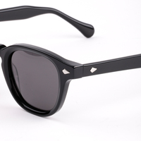 Lunettes de soleil LMA AT9005, style rétro rond, pour femmes, fabriquées à la main, verres TAC, acétate léopard, hommes, haute qualité, logo personnalisé