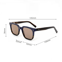 Gafas de Sol de Lujo para Hombre, Montura Cuadrada, Modelo 2026, Gafas de Sol Unisex de Acetato Personalizadas