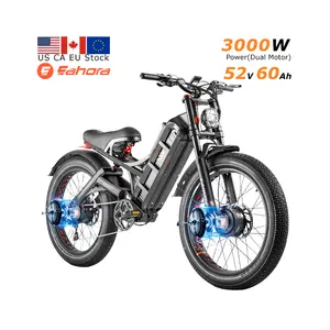 Romeo Pro 2 US EU CA Stock Eahora 3000W 26 * 4.0 Fatbike Ebike Electric Fat Tire Mountain E Hybrid Cargo Dirt Bike Bicycle Adult