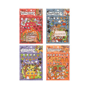 Pegatinas 3D de Paisaje Hechas a Mano JHM, Lindas y Creativas, con Escenas de Cartas Antiguas para Decoración de Carnaval, Manualidades, Impresión UV - Product Image 6