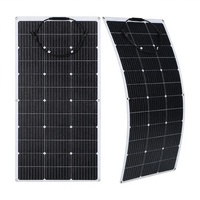 Panneau solaire flexible monocristallin de 100 W pour usage domestique, module solaire en silicium à haute efficacité pour panneaux solaires