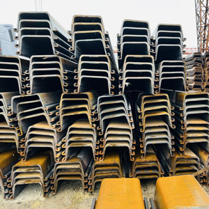 Resistente alla corrosione EN10248 S270GP Z forma 400x95x10mm pila di lamiera di acciaio per parcheggio sotterraneo e puntellamento temporaneo - Product Image 3