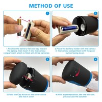 Bomba Eléctrica para Agrandamiento del Pene, Bomba de Succión Automática al Vacío, Extensor de Pene, Juguete Sexual, Ejercicio, Tipo de Baterías