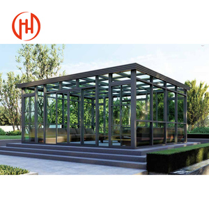 Pergola de jardin d'hiver <span class=keywords><strong>Solarium</strong></span> autoportant en aluminium Sun Room Glass Houses Custom Aluminum Profiles Exterior Sun room - Product Image 6