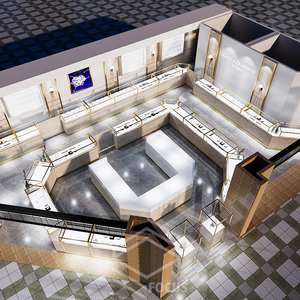 Nhà Sản Xuất Thiết Kế Độc Đáo Chất Lượng Cao Trang Sức Cửa Sổ Hiển Thị <span class=keywords><strong>Showcase</strong></span> Tủ Kính Trang Sức Cửa Hàng Trưng Bày Hiển Thị - Product Image 3