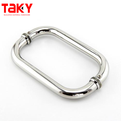 Высококачественная дверная ручка из нержавеющей стали с закаленным стеклом для ванной комнаты