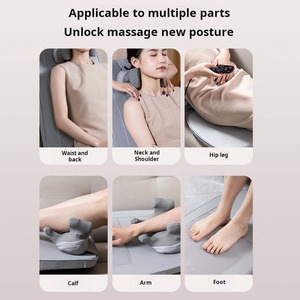 Coussin de <span class=keywords><strong>massage</strong></span> <span class=keywords><strong>Shiatsu</strong></span> complet pour le <span class=keywords><strong>dos</strong></span>, soulagement de la douleur, lumière rouge, pétrissage 3D, pour la maison, le bureau, la chaise, le <span class=keywords><strong>siège</strong></span> de voiture - Product Image 6