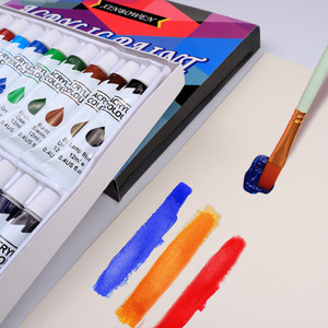 Peintures acryliques de qualité artistique chinoise, 12/24 couleurs, marque privée, pour le <span class=keywords><strong>dessin</strong></span> - Product Image 4