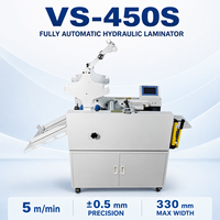 VS-450S 330mm Laminateur thermique hydraulique entièrement automatique pour rouleaux de papier avec alimentation par aspiration d'air pour imprimeries