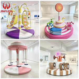 Beliebtes Weiß-Graues Maßgefertigtes Motorisiertes Pferdekarussell für Kinder, Indoor-Spielgeräte, Weichspiel-Karussell für Vergnügungspartys - Product Image 6