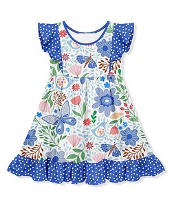 Boutique Baby Girls Clothes Floral <b>Printed</b> Summer Kids Clothing <b>Strawberry</b> Wholesale Children <b>Dress</b> - Product Image 5