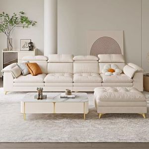 Juego de sofá modular moderno de terciopelo de lujo en forma de L <span class=keywords><strong>extensible</strong></span> para el hogar, Villa, sofá seccional italiano minimalista de lujo de terciopelo - Product Image 3