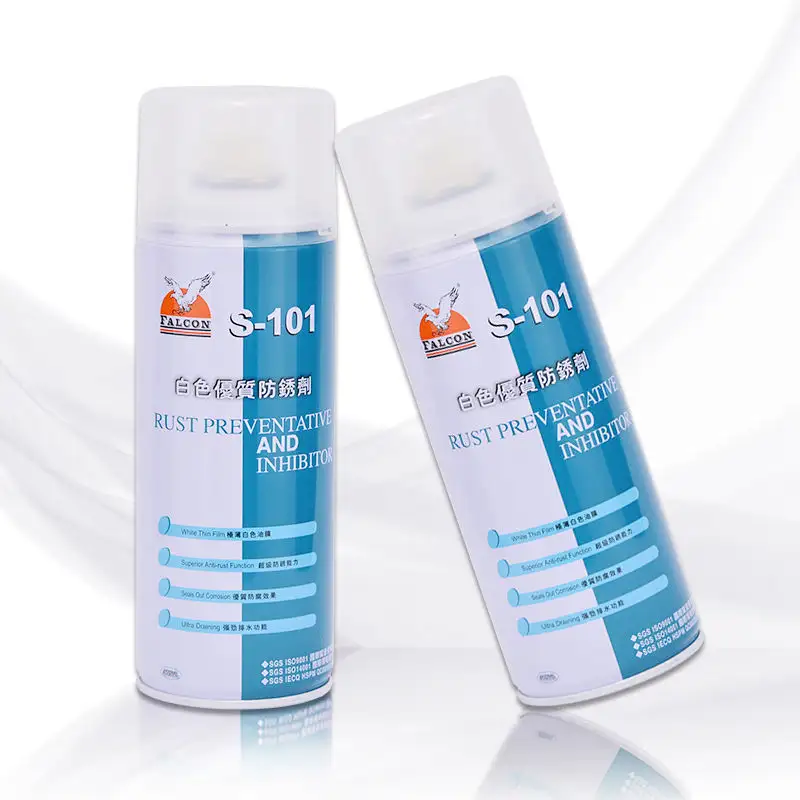 Falcon chống gỉ đại lý sprays101a s102c 103cfor khuôn bộ phận kim loại thiết bị Trắng trong suốt màu xanh lá cây gỉ Remover, bôi trơn