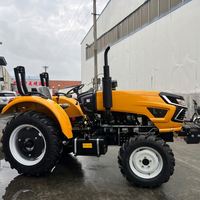 Tractor Agrícola Compacto de 50HP 4X4 Diésel, 36.8Kw, para Pequeñas Granjas, Jardines y Céspedes, Suministro de Fábrica