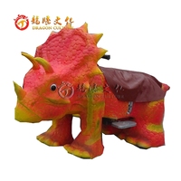 Dinosaure animatronique tricératops coulissant, grand modèle, nouveau, durable, populaire, vente chaude 2024, pour parc d'attractions