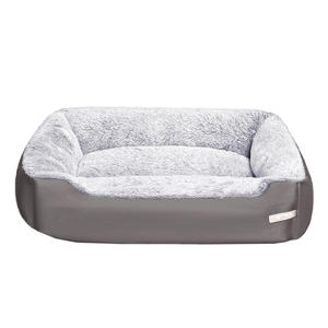 Gut verkaufte moderne Ganzjahres-komfortable rechteckige große bis mittlere Hunde bett wasch bare feste Muster karton verpackt - Product Image 5