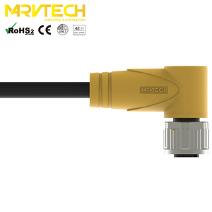 ข้อต่อสายเคเบิลแบบข้อศอก M12 รุ่น A-code ของ Marvtech สำหรับระบบอัตโนมัติในโรงงาน, กล่องเซ็นเซอร์/แอคทูเอเตอร์ - Product Image 3