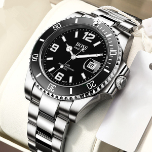 Relojes <span class=keywords><strong>de</strong></span> Cuarzo Analógicos <span class=keywords><strong>de</strong></span> Diseño Clásico para <span class=keywords><strong>Hombre</strong></span>, Reloj <span class=keywords><strong>de</strong></span> Pulsera Casual <span class=keywords><strong>de</strong></span> Acero Inoxidable, Resistente al Agua, con Fecha, para Negocios - Product Image 6